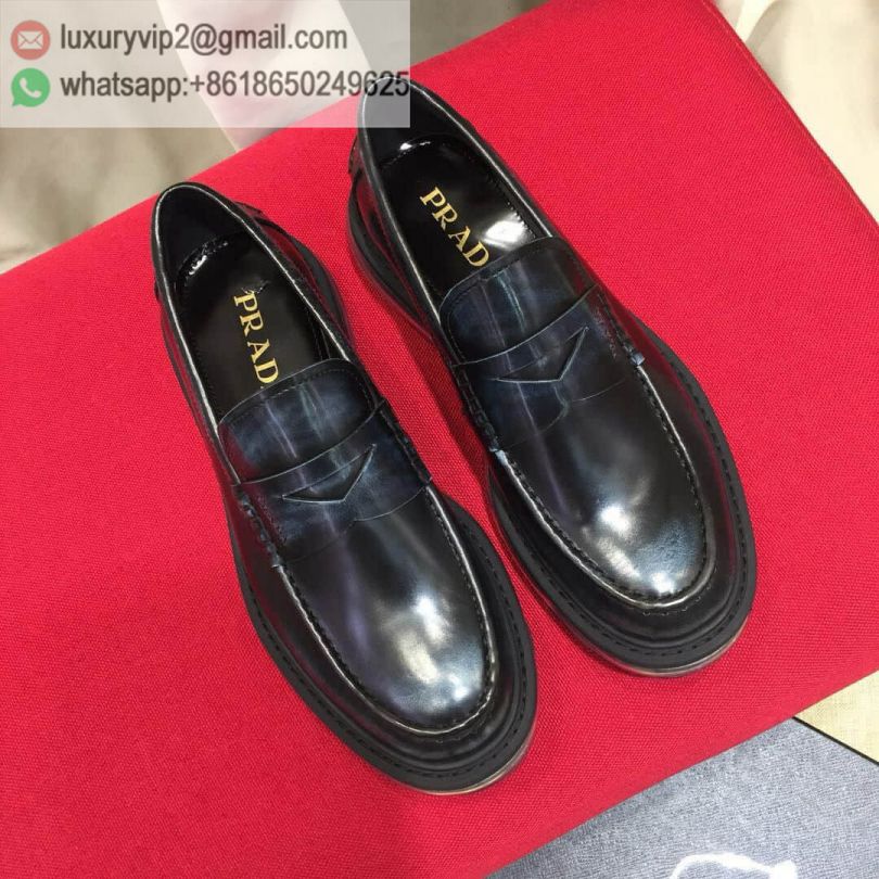 PRADA Leather Platform Men Shoes