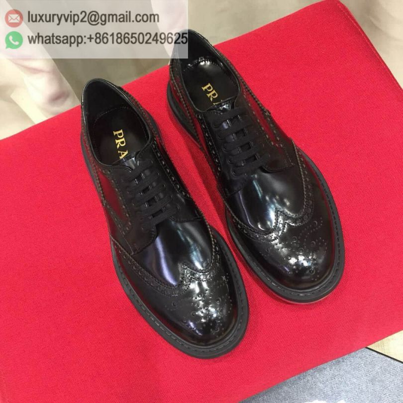 PRADA Leather Platform Men Shoes