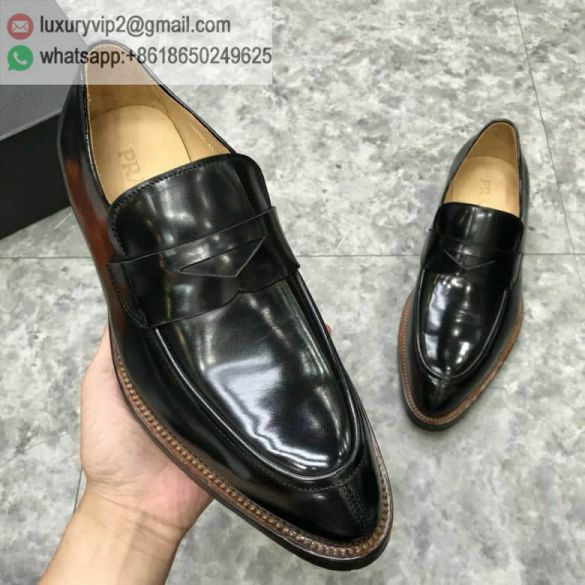 PRADA 2018 Men Leather Shoes