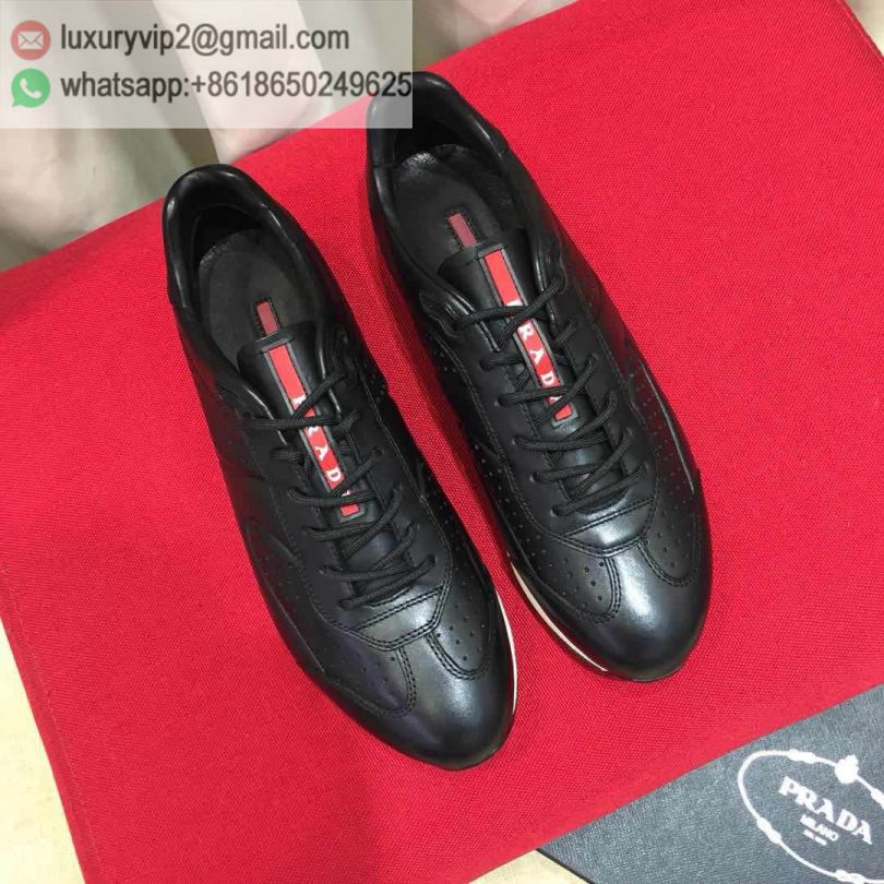 PRADA 2018 Men Leather Sneakers