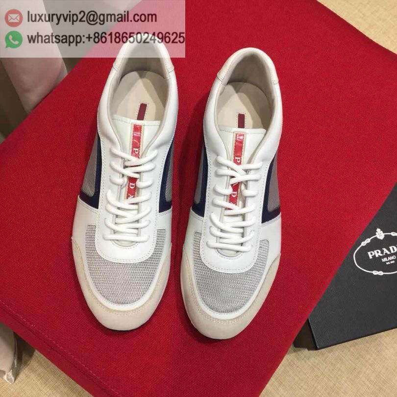 PRADA 2018 Men Leather Sneakers