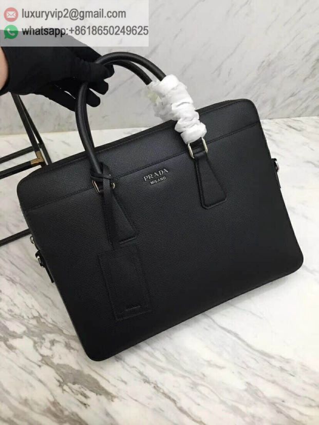 PRADA Gun Leather Briefcases 2VE368 Men Briefcases