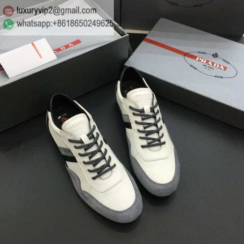 PRADA Men Leather Sneakers