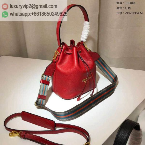 PRADA Leather 1BE018 Women Bucket Bags