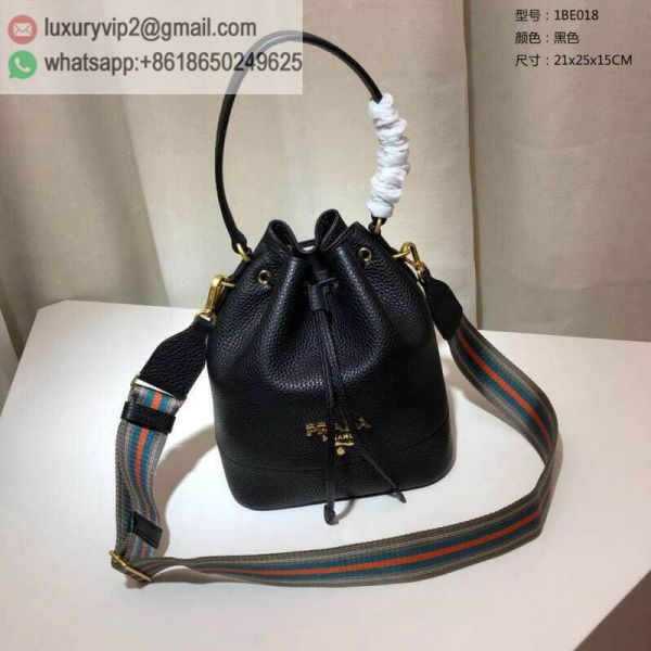 PRADA Leather 1BE018 Women Bucket Bags