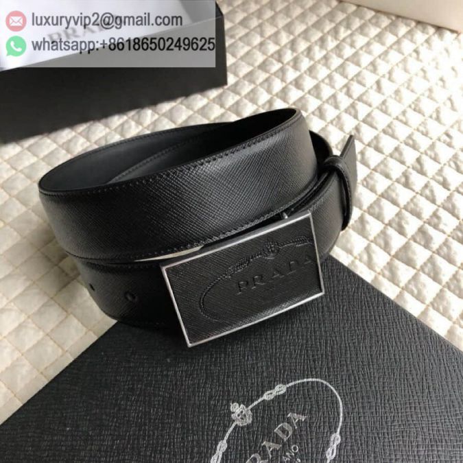 PRADA logo 3.5CM Men Belts