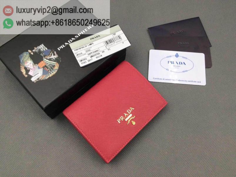 PRADA 1MV204 Red Women Card Holder