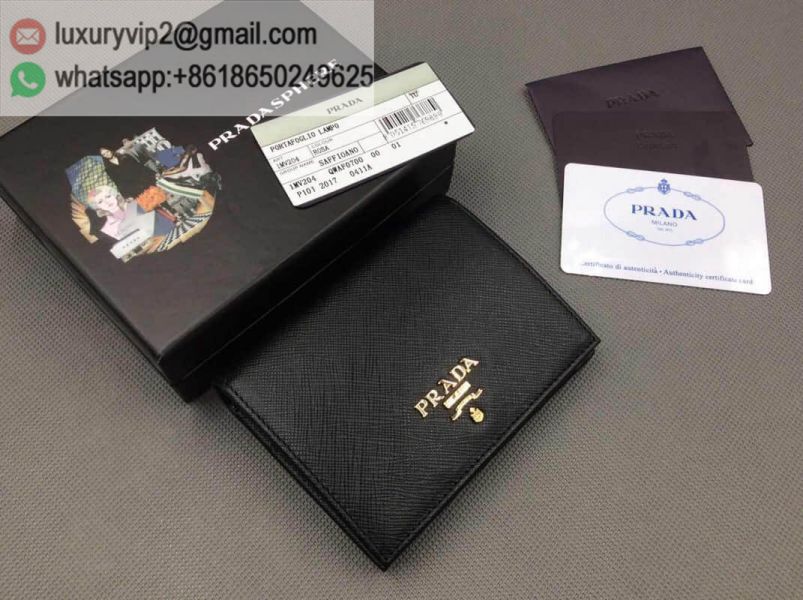 PRADA 1MV204 Black Women Card Holder