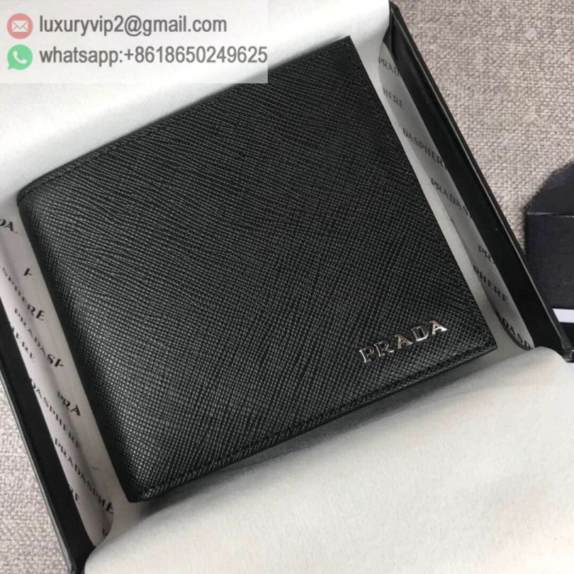 PRADA Short 2M0738 Black Navy Men Wallets