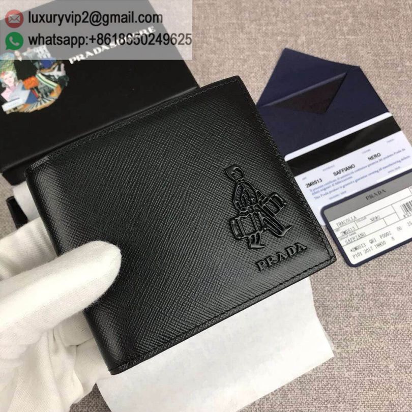 PRADA Short 2M0513 Black Men Wallets