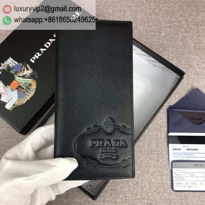 PRADA 2MV836 Black Men Wallets