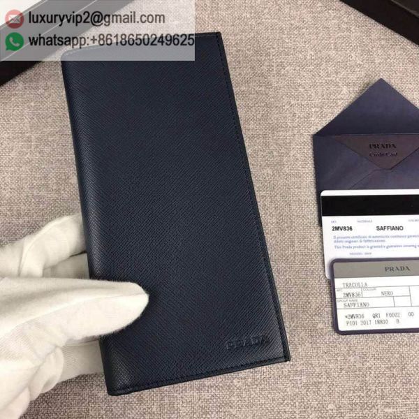 PRADA 2MV836 Navy Men Wallets