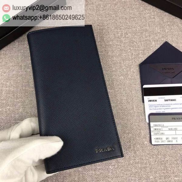 PRADA 2MV836 Navy Men Wallets