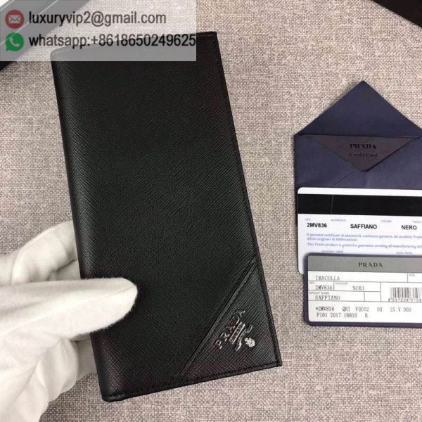 PRADA 2MV836 Black Men Wallets