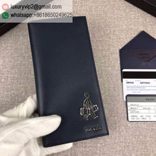 PRADA 2MV836 Navy Men Wallets