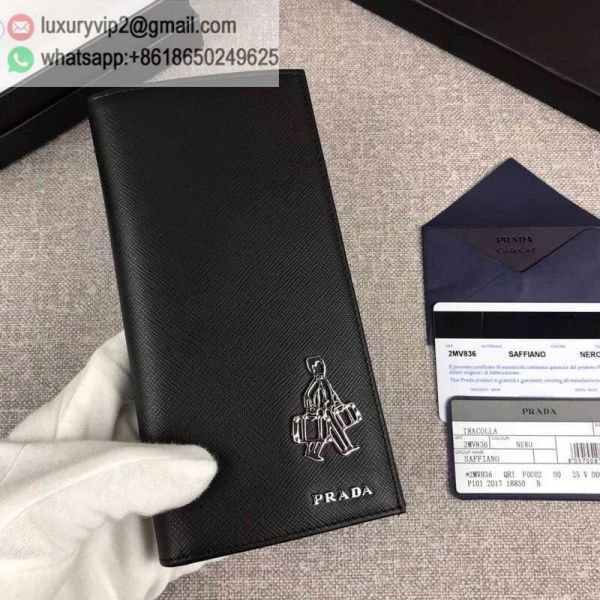 PRADA 2MV836 Black Men Wallets