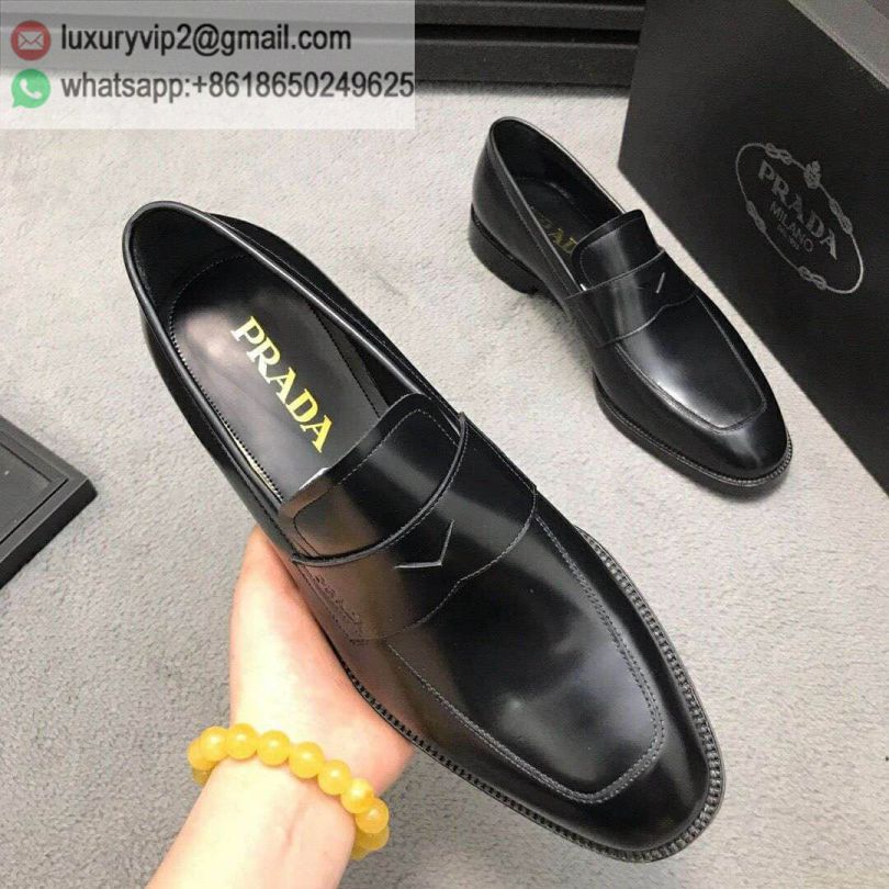 PRADA Loafer Men Leather Shoes