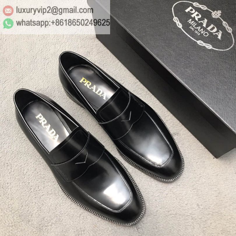 PRADA Loafer Men Leather Shoes