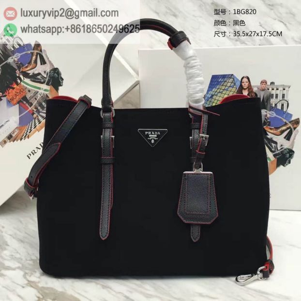 PRADA Leather 1BG820 Women Tote Bags