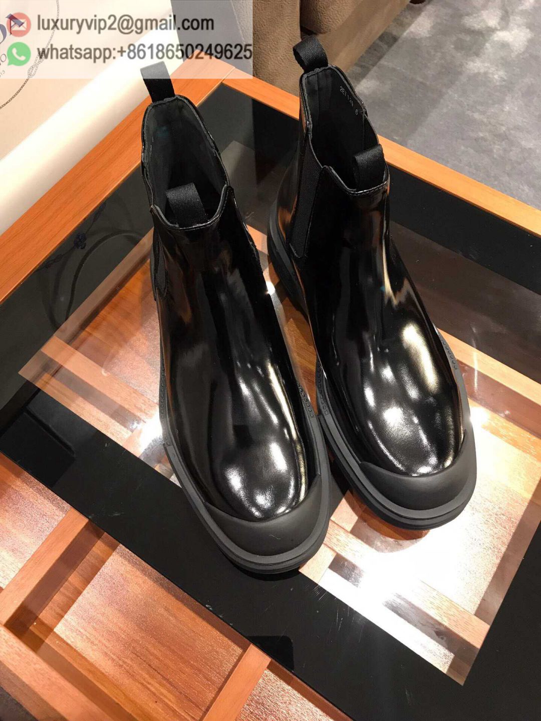 PRADA Leather D 2019 Men Ankle Boots