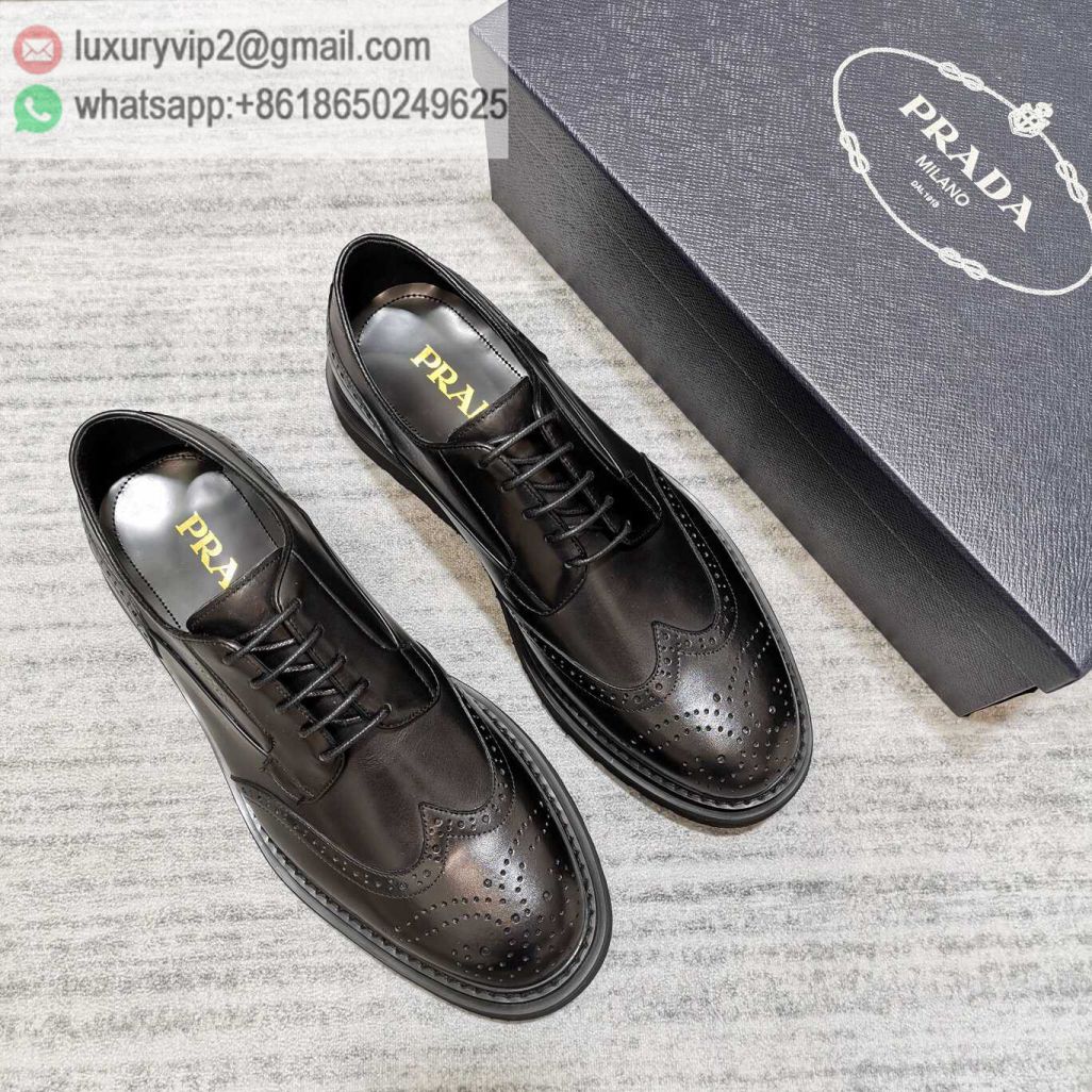 PRADA Leather Platform Men Shoes