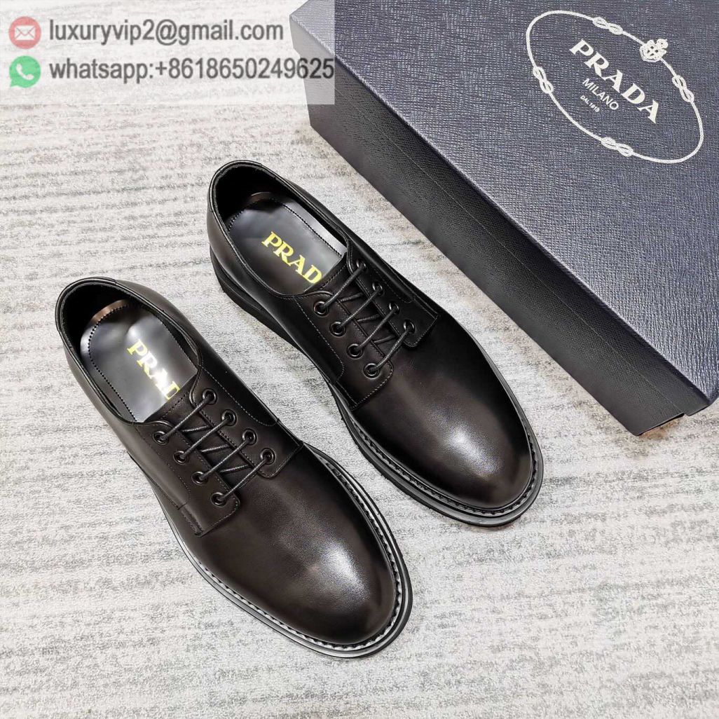 PRADA Leather Platform Men Shoes