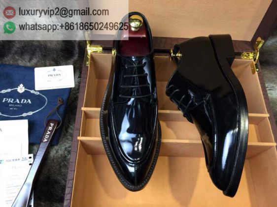 PRADA 2019 Men Leather Shoes