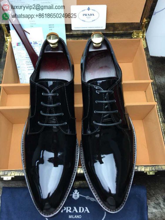 PRADA 2019 Men Leather Shoes