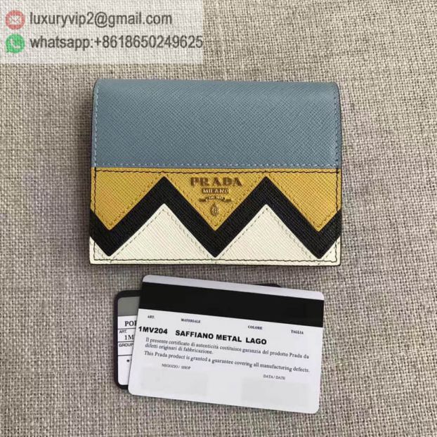 PRADA Blue 1MV204 Women Wallets