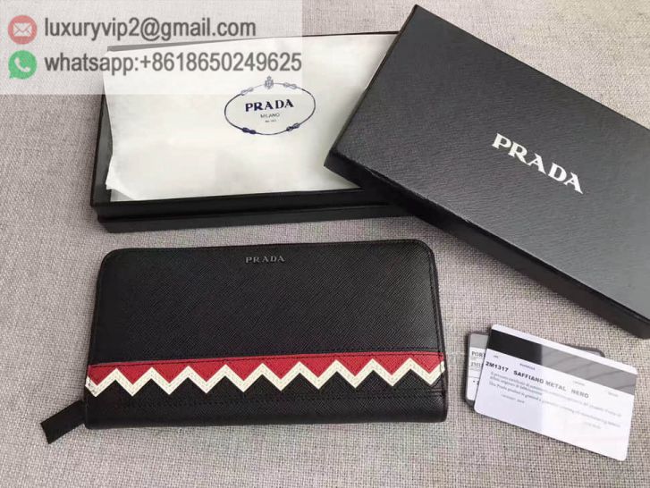 PRADA Mixed Leather 2M1317 Men Wallets