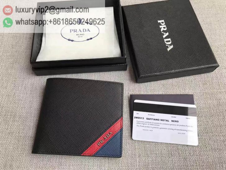 PRADA Mixed Leather Short 2M0513 Men Wallets