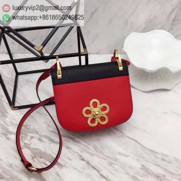 2017 PRADA Red Crossbody 1BD039 Women Shoulder Bags