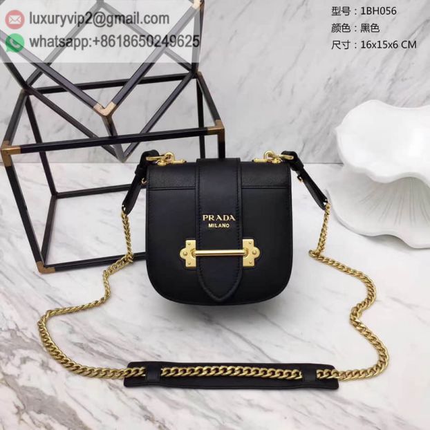 2017 PRADA Black Chain 1BH056 Women Shoulder Bags