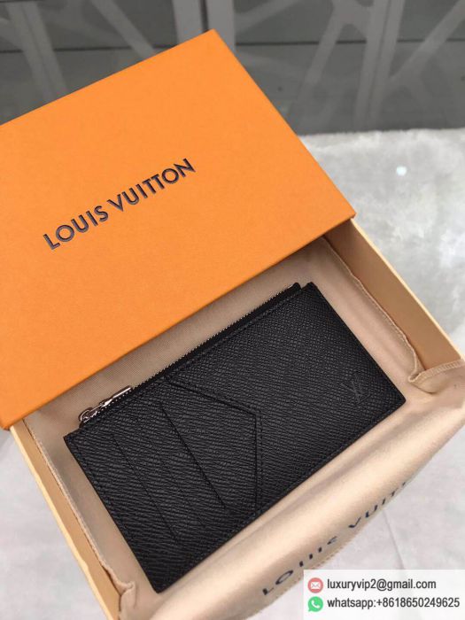 LV M62914 Black Card Holders