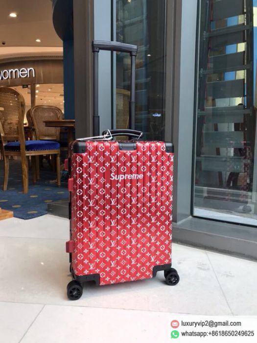 Rimowa LV Supreme LV Print logo Rolling Luggage