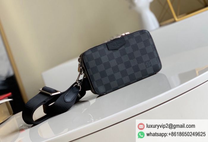 LV N60418 Alpha Wearable Camera Crossbody Shoulder Bags