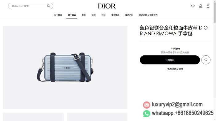 replica men dior bags