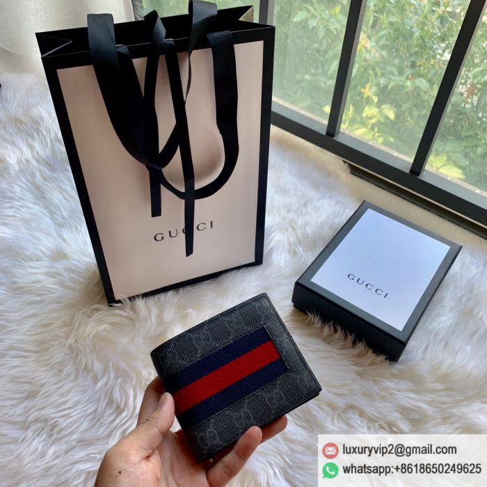 Gucci ssima PVC Black short 408827 Wallets