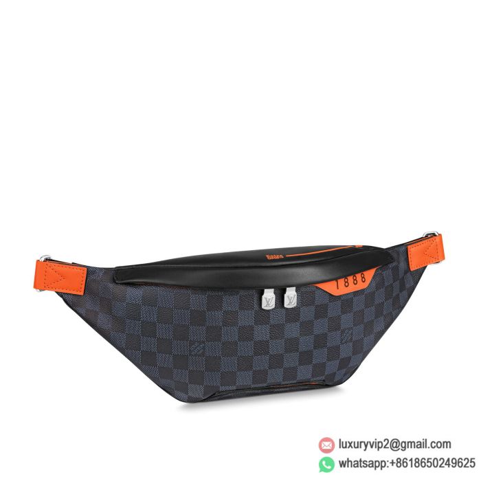 LV N40161 Damier Cobalt Race Canvas Discovery Fanny Packs