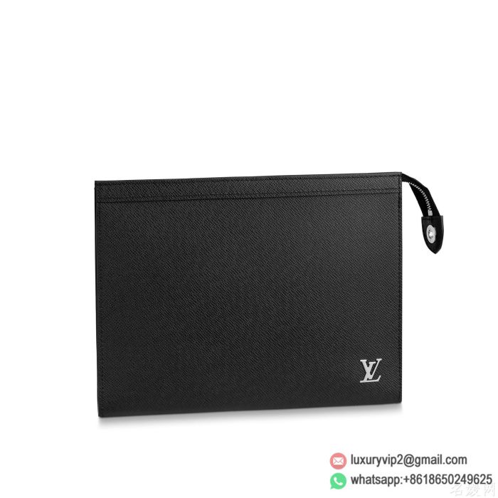 LV M30450 Taïga Leather Pochette Voyage Clutch Bags