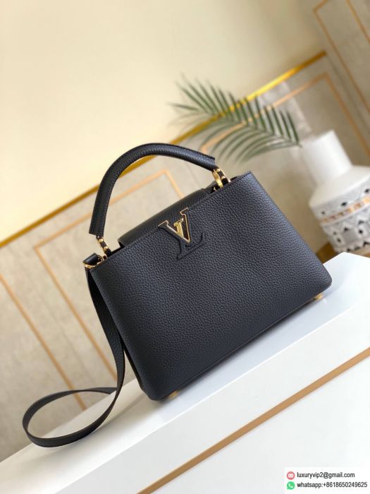 LV CAPUCINES BB M94517 Black Tote Bags