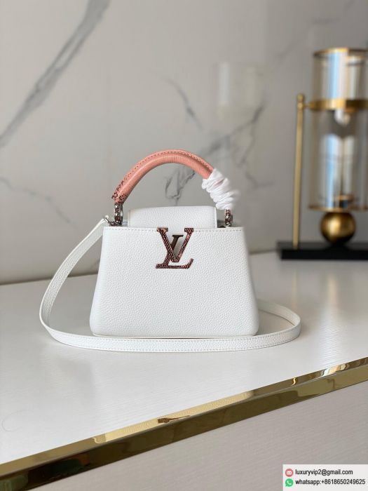 LV mini Capucines Pink M48865 Tote Bags