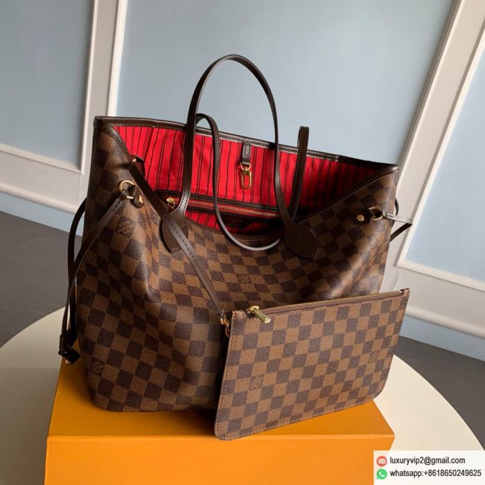 LV Neverfull MM medium N41358 Shopping Bags