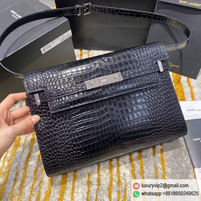 YSL MANHATTAN Crocodile pattern 579271 Shoulder Bags