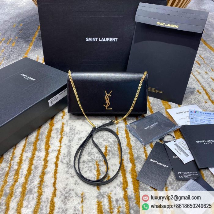 Saint Laurent YSL MONOGRAM sling bag 635095 Black Shoulder Bags