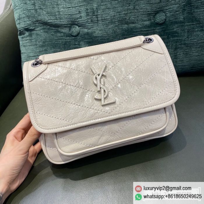 Saint Laurent YSL Niki 22 crossbody 633151 White Shoulder Bags