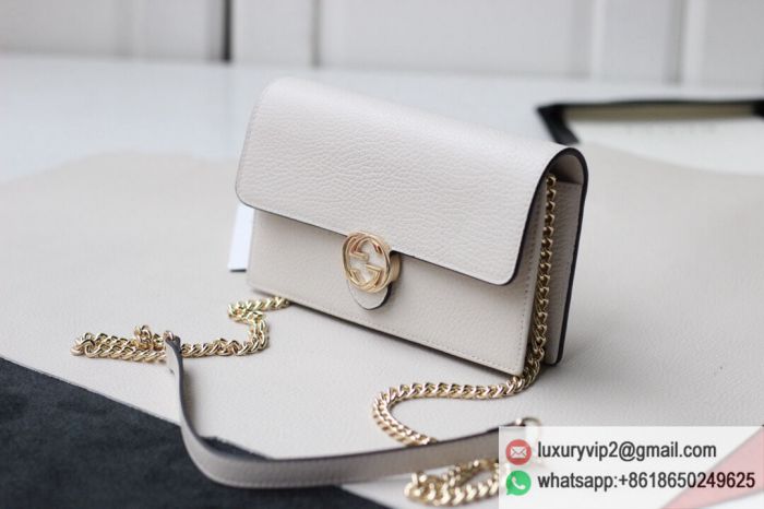 Gucci woc G Chain 510314 White Shoulder Bags