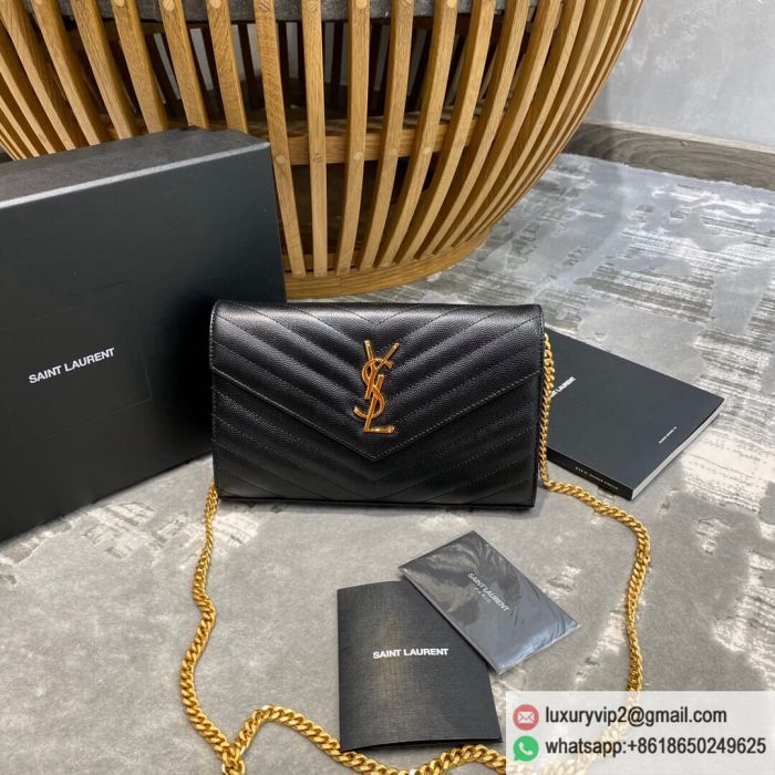 Saint Laurent YSL woc 22.5cm Chain 360452 Gold Buckle Shoulder Bags