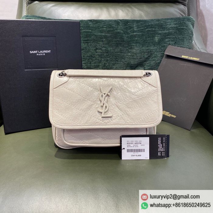 Saint Laurent YSL Niki 22 crossbody 633151 White Shoulder Bags