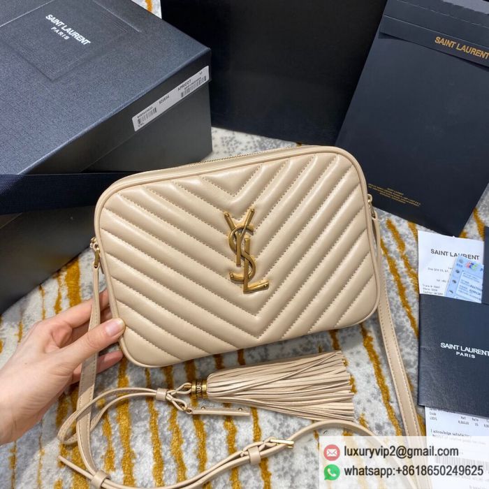 Saint Laurent YSL LOU 23CM Crossbody Camera Bags 520534 Gold Buckle Shoulder Bags